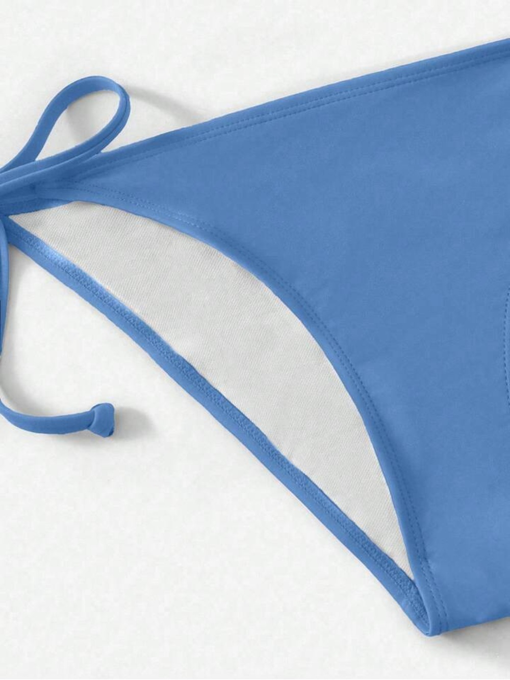 Blue Tie-String Triangle Bikini Set - Picture 5 of 5
